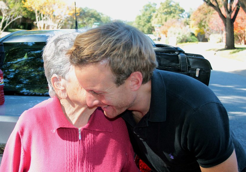 Eli Grandma Goodbye Kiss